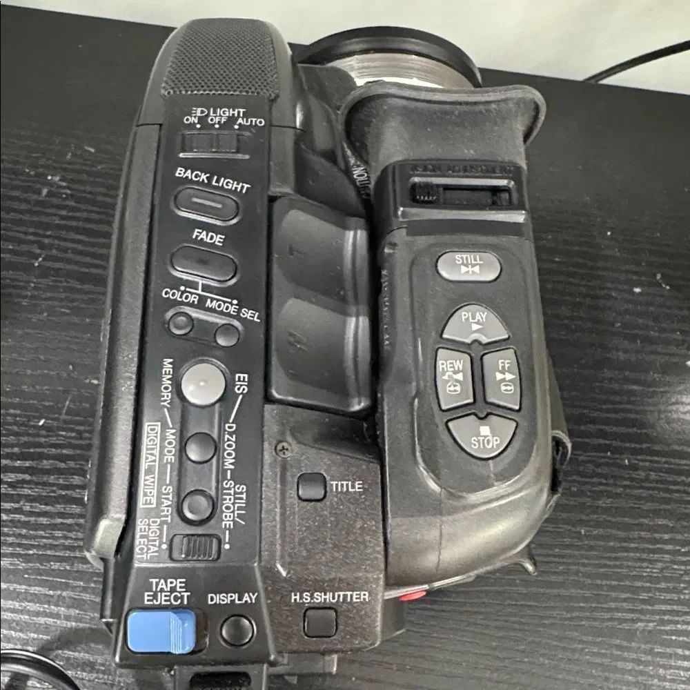 Panasonic PV-D507 Palmcorder VHS-C Camcorder Black 20x optical zoom